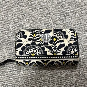 Vera Bradley Floral Black and White Women's Wallet